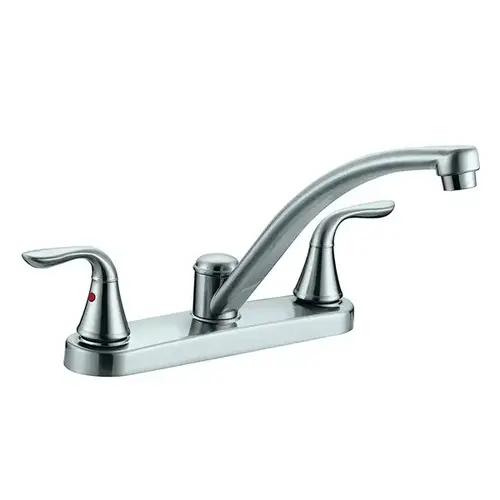 Aqua Plumb Premium Chrome-Plated 2-Handle 8" Kitchen Faucet