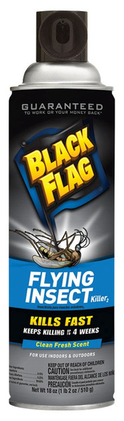 BLACK FLAG HG-11076 Black Flag Flying Insect Killer Aerosol Spray Pale Yellow