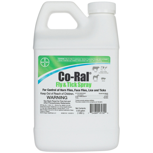 Bayer Animal Health 003-84282510 Co-Ral Fly & Tick Spray 0.5-Gallon