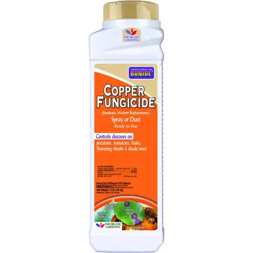 Copper Fungicide Spray or Dust, Solid, Blue/Green, 1 lb Bottle