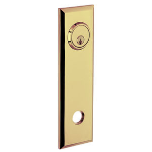 9-2/5" Square Entry Rose Pair Unlacquered Brass Finish