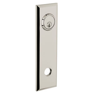 9-2/5" Square Entry Rose Pair Lifetime Bright Nickel Finish