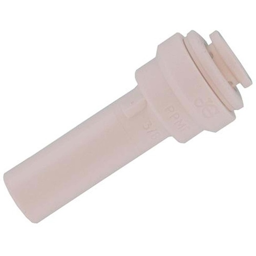 Pipe Connector, 3/8 x 1/4 in, Push-Fit, Polypropylene, 150 psi Pressure