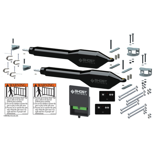 Ghost Controls TDS2 Ghost Controls TSS1 Automatic Gate Opener System For Dual Tubular Gates