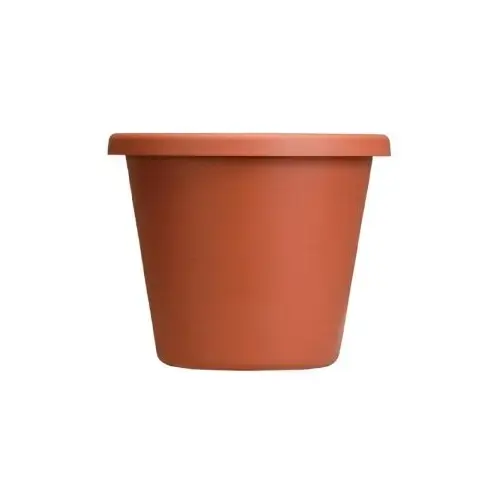 Planter Classic 16.25" H X 20" D Plastic Traditional Clay Clay - pack of 6