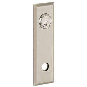 9-2/5" Square Privacy Rose Pair Satin Nickel Finish