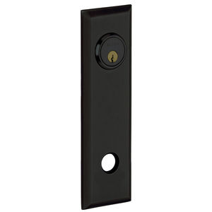 9-2/5" Square Entry Rose Pair Satin Black Finish