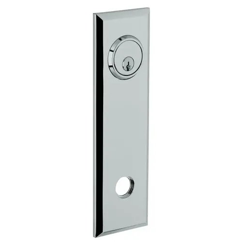 9-2/5" Square Entry Rose Pair Bright Chrome Finish