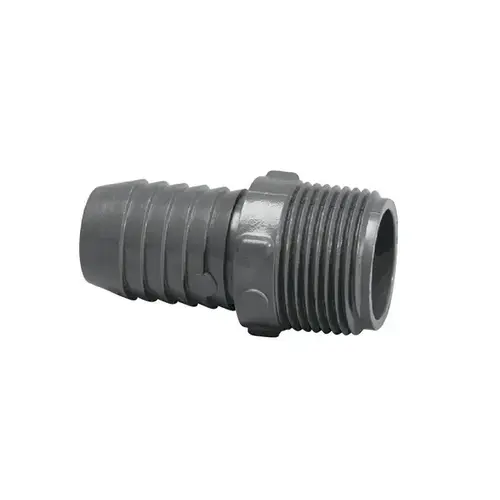 1436-010  1"mptxins Pvc Male Adapter Gray