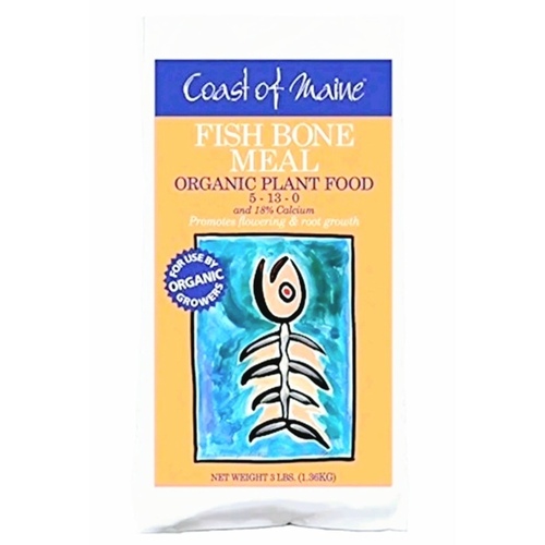 Coast of Maine 1amFB3c 1CCFBMP3LBCASE Organic Plant Food, 3 lb Bag, 5-13-0 N-P-K Ratio Tan/White