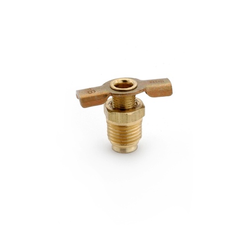 JMF COMPANY 47092-XCP4 Needle Drain Cock 1/4" Brass - pack of 4