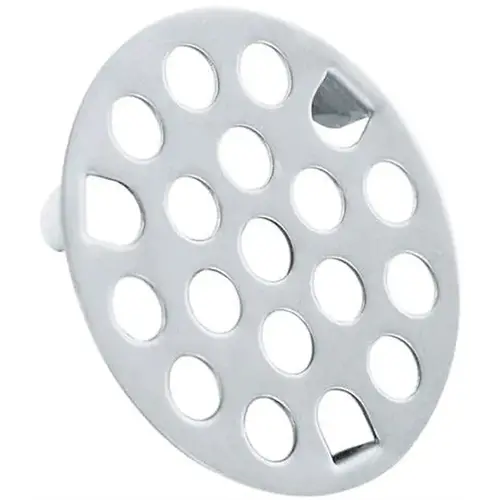 Drain Strainer 1-7/8" D Chrome Stainless Steel Silver Chrome