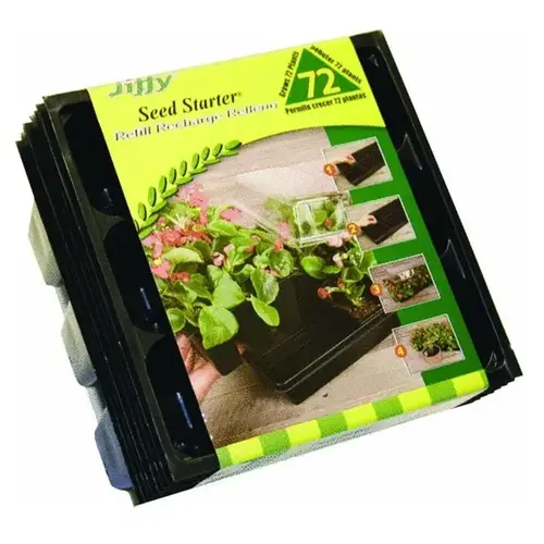 Seed Starter Tray 4" H X 5.4" W X 5.5" L Black