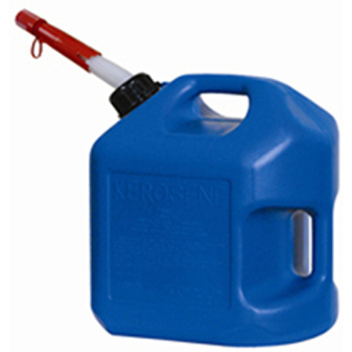 Midwest Can 7610 Kerosene Can FlameShield Safety System Plastic 5 gal Blue