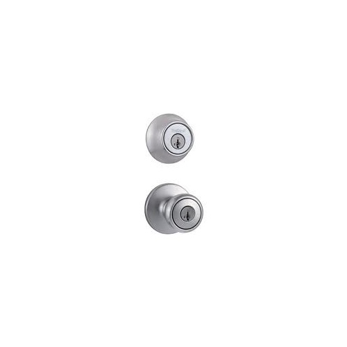 Kwikset 695TCP Tylo Knob with Double Cylinder Deadbolt Combo Pack