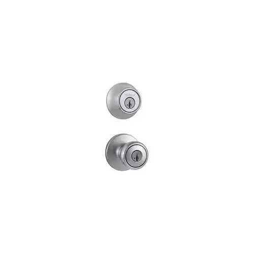 Kwikset 695TCP Tylo Knob with Double Cylinder Deadbolt Combo Pack