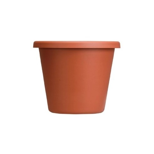 Planter Classic 11" H X 12" D Plastic Traditional Clay Clay - pack of 12