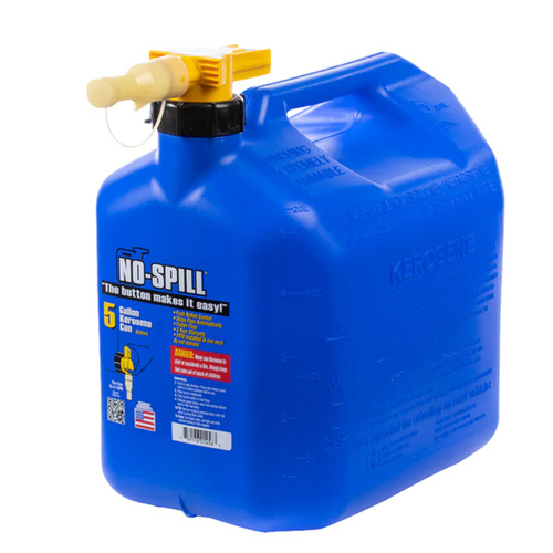 No-Spill 1456 No Spill Kerosene Can 5 Gallons Blue