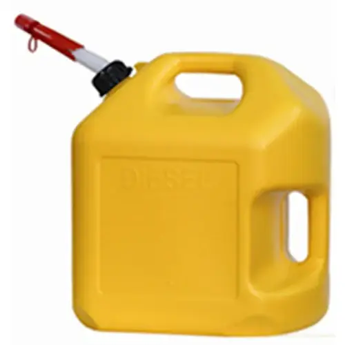 Midwest Can 8610 Safety Diesel Can FlameShield Safety System Plastic 5 gal Yellow