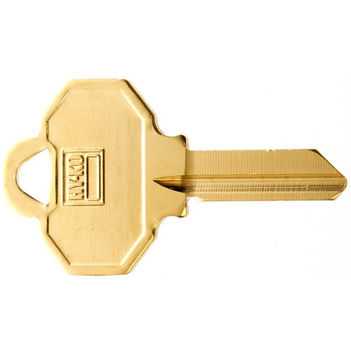 Hy-Ko 11010BW5-XCP10 Key Blank, Brass, Nickel, For: Baldwin Cabinet, House Locks and Padlocks - pack of 10