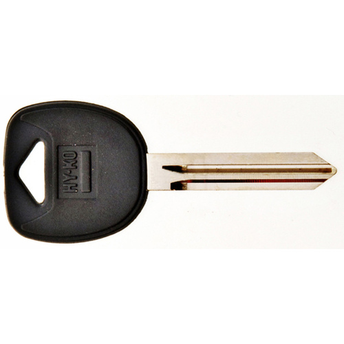 Automotive Key Blank, Brass/Plastic, Nickel, For: General Motor Vehicle Locks Black