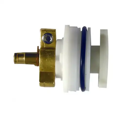 Faucet Cartridge, Brass/Plastic, 2 in L, For: Delta Scald-Guard Single Lever 1991 Tub/Shower Faucets White