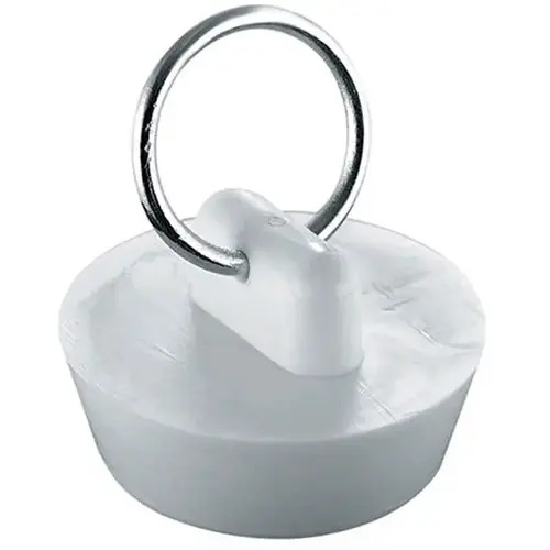 Sink Stopper 1" White Rubber White