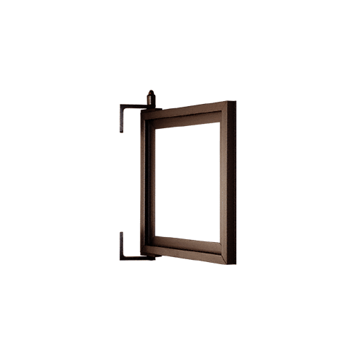 Dark Bronze Custom Pivot Mirror Frame