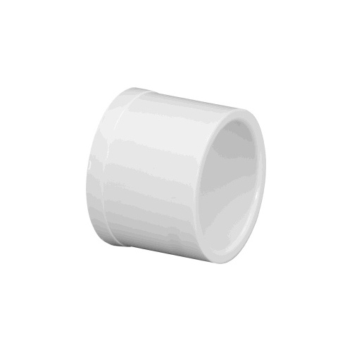 Pipe Plug, 1-1/4 in, Spigot, PVC, White, SCH 40 Schedule