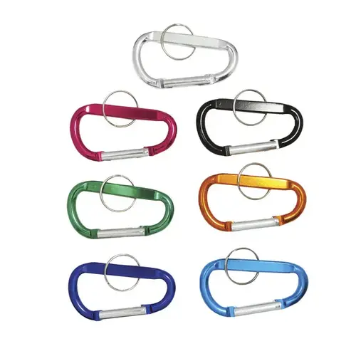 Hardware Mercantile International, LLC 20620141 Carabiner 3" Locking Spring Clip Aluminum Assorted Colors