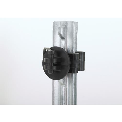 Electric Fence T-Post Insulator Black Black