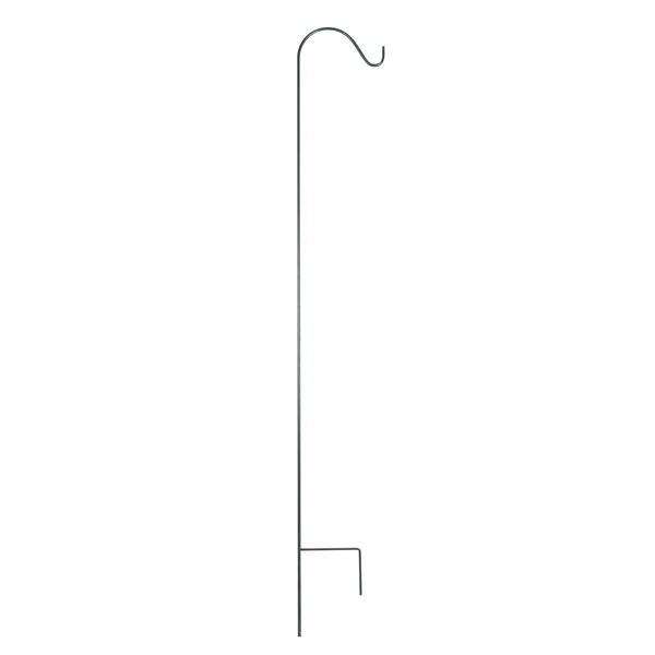 PANACEA 89031 Plant Hook Black Steel 84" H Single Crook Powder Coated