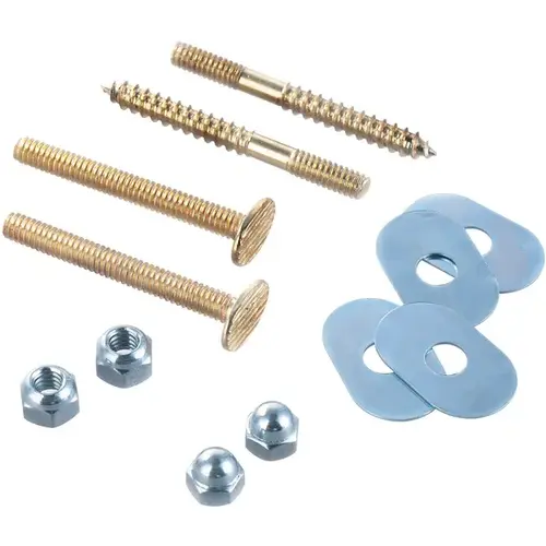 2-1/4 T Bolt & Screws Brass Plated 7641900N