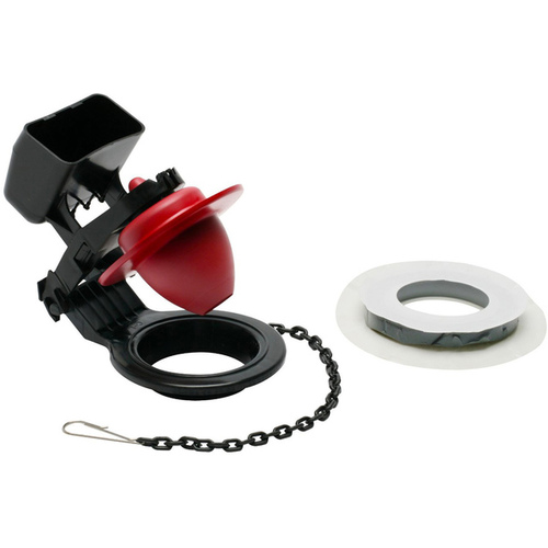 Flush Valve Kit PerforMAX Black/Red Rubber Black/Red