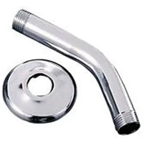 Shower Arm and Flange Chrome 6" Chrome