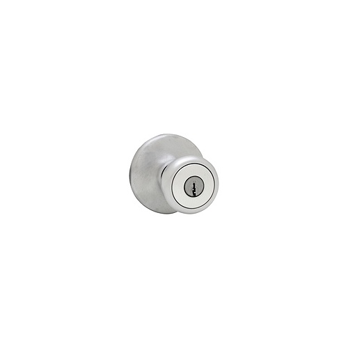 Kwikset Mobile Home Entry Knob Satin Chrome