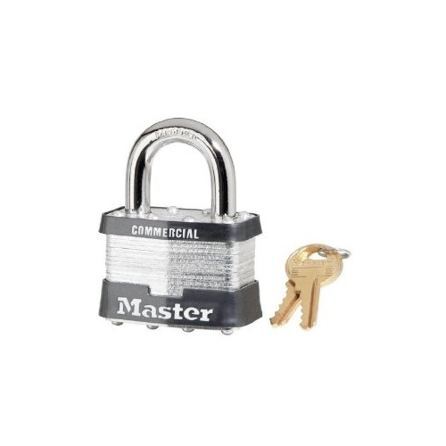 Master Lock Company 5KA A383 #A383 Laminated Steel Pin Tumbler 2" Padlock, 1" Shackle, Keyed Alike