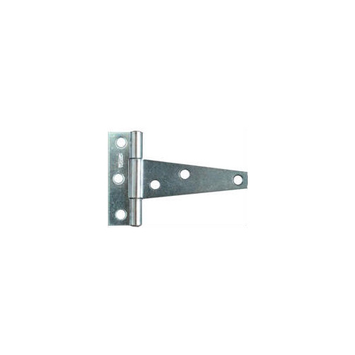 T-Hinge, 2.24 in W Frame Leaf, 0.69 in H Frame Leaf, Steel, Zinc, Tight Pin, 18 lb Pair