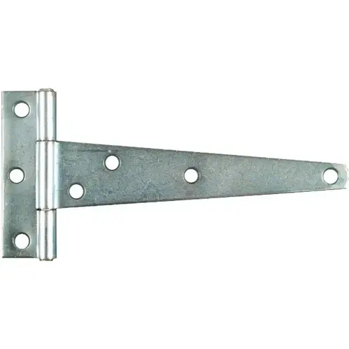 T-Hinge, 3.16 in W Frame Leaf, 0.89 in H Frame Leaf, Steel, Zinc, Tight Pin, 13 lb Pair