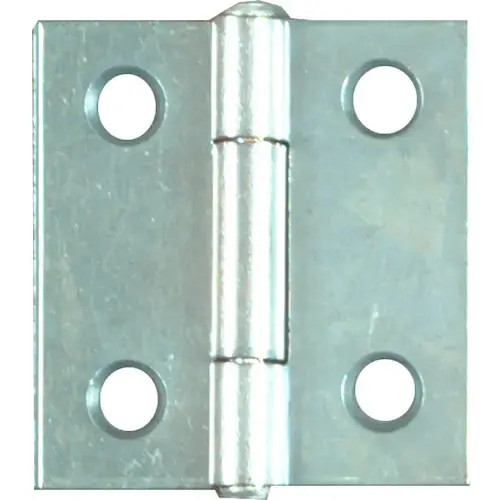 Door Hinge - Tight Pin 1-1/2" x 1-7/16" - Zinc pack of 2 Zinc-Plated