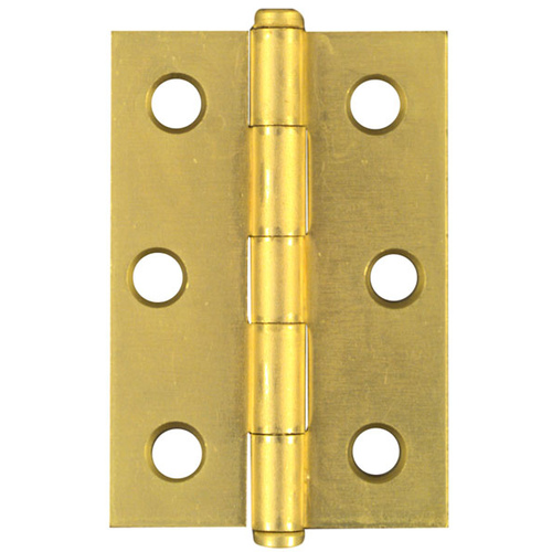 Cabinet Hinge 2-1/2" L Brass Steel Brass - pack of 10