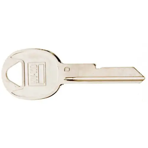 Key Blank, Brass, Nickel - pack of 10