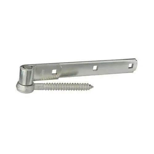 290BC 12" Screw Hook / Strap Hinge Zinc Plated Finish - pack of 5