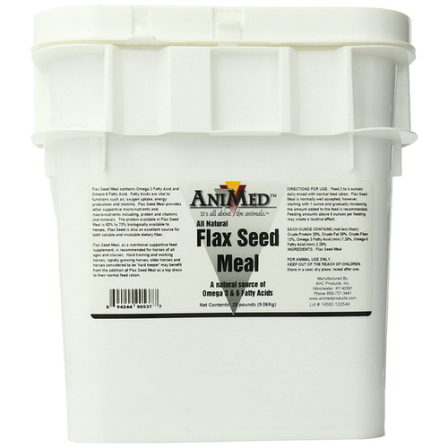 AHC Products Inc - AniMed 053-90537 FLAX SEED MEAL BUCKET 20-lb