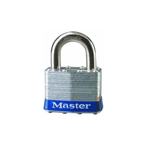 Re-Pinnable Padlock 1-1/2" H X 1-1/8" W X 2" L Steel 4-Pin Cylinder Keyed Alike Silver