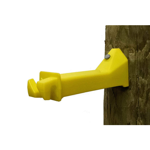 Wood Post Insulator Extender, Yellow, 15-Ct.