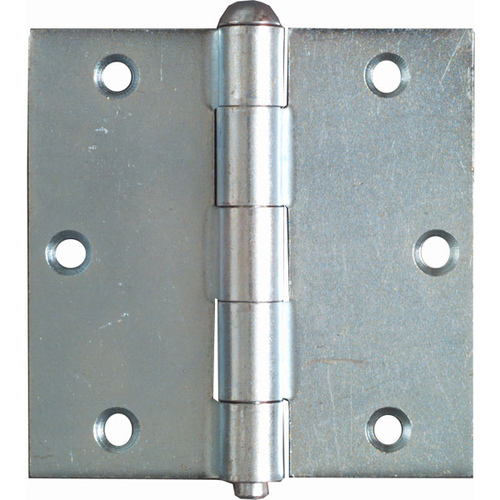 V504 3-1/2" x 3-1/2" Removable Pin Broad Hinge Zinc Plated Finish - pack of 5