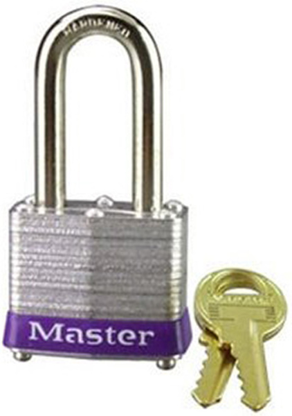 Master Lock Company 3DLF Padlock 3DLF 3-3/16" H X 1-9/16" W Laminated Steel Double Locking Silver