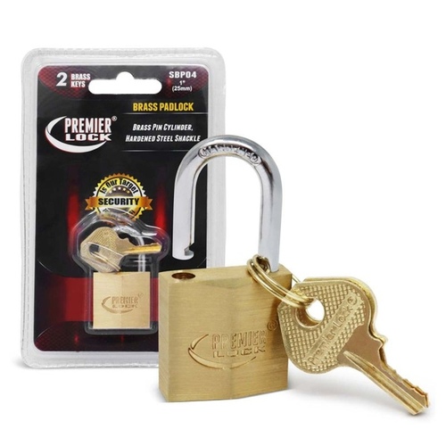 Grip Tight Tools SBP04 1" Brass Padlock