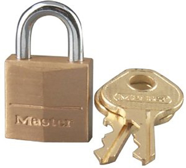 Master Lock Company 120-D Padlock 120D 3/4" H X 7/16" W X 3/4" L Brass Pin Cylinder Brass